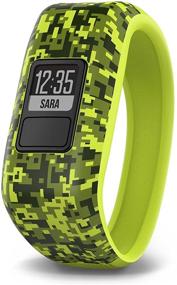 img 3 attached to Garmin Vivofit Jr Kids Fitness Tracker in Green Digi Camo with 1-Year Battery Life