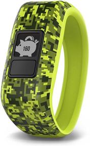 img 4 attached to Garmin Vivofit Jr Kids Fitness Tracker in Green Digi Camo with 1-Year Battery Life