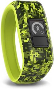 img 1 attached to Garmin Vivofit Jr Kids Fitness Tracker in Green Digi Camo with 1-Year Battery Life