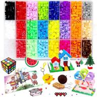 🔥 complete 7800 pcs fuse beads kit for kids - ironing beads with pegboards, patterns, keychains, and more! logo