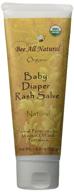 🐝 organic diaper rash salve: bee all natural, 2.6 oz squeeze tube logo