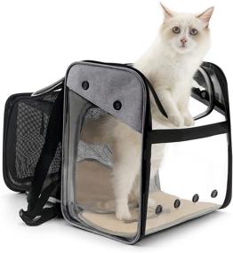 img 4 attached to GAPZER Expandable Cat Backpack Carrier for Small Dogs and Cats - Pet Travel Carrier Backpack for Dog Hiking, Holds Pets Up to 20 lbs