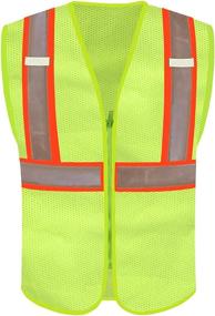 img 4 attached to 👕 Enhanced Visibility Safety Pockets with Breathable and Reflective Features for Occupational Health & Safety