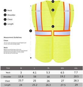 img 3 attached to 👕 Enhanced Visibility Safety Pockets with Breathable and Reflective Features for Occupational Health & Safety