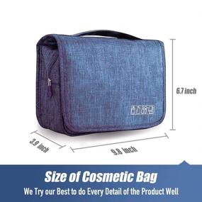 img 2 attached to 🧳 Efficient Waterproof Toiletry Organizer for Cosmetic Toiletries