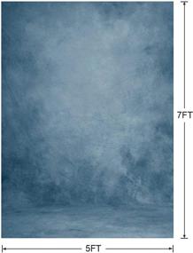 img 2 attached to 📷 5x7ft Gradual Blue Abstract Portrait Photography Backdrop – Ideal for Adult & Kids Headshot Studio Props (Backdrop Only)