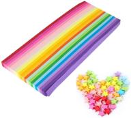 🌟 vibrant 1000 sheets origami stars paper: double sided, 20 colors – perfect for decorations and crafts! logo