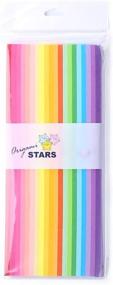 img 2 attached to 🌟 Vibrant 1000 Sheets Origami Stars Paper: Double Sided, 20 Colors – Perfect for Decorations and Crafts!