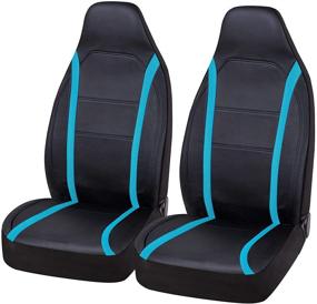 img 4 attached to Road Comforts Sporty Stripe Covers Interior Accessories
