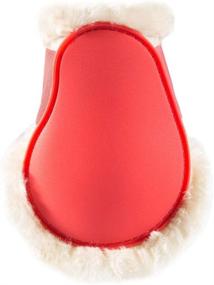 img 2 attached to 🔥 Fiery Red Horze Quintus Fleece Comfort Fetlock Boots for Horses