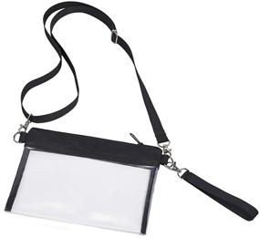 img 1 attached to Clear Bag Stadium Approved Clear Purse: The Perfect Clear Crossbody Bag for Concerts, Travel, Work, and Sporting Events