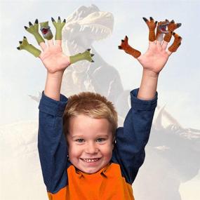 img 2 attached to Dinosaur Finger Puppets: Unleash Realistic Animal Fun!