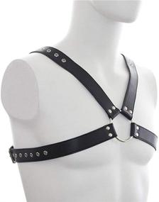 img 2 attached to 🔥 Enhance Your Style with the LISBLIER Leather Chest Harness: Adjustable and Trendy