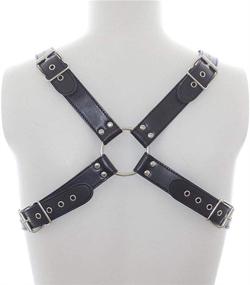 img 3 attached to 🔥 Enhance Your Style with the LISBLIER Leather Chest Harness: Adjustable and Trendy