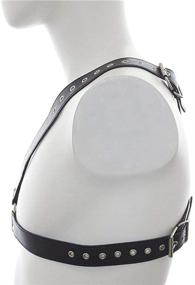 img 1 attached to 🔥 Enhance Your Style with the LISBLIER Leather Chest Harness: Adjustable and Trendy