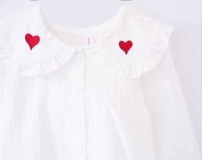 img 2 attached to ContiKids Girls Sleeve Button Down Blouse Girls' Clothing and Tops, Tees & Blouses