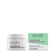 🌙 acure vegan ultra hydrating overnight dream cream - intense moisture for extremely dehydrated skin, 1.7 fl oz logo