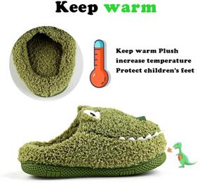 img 3 attached to 👶 Kiyoh Animal Toddler Winter Boys' Slippers Shoes