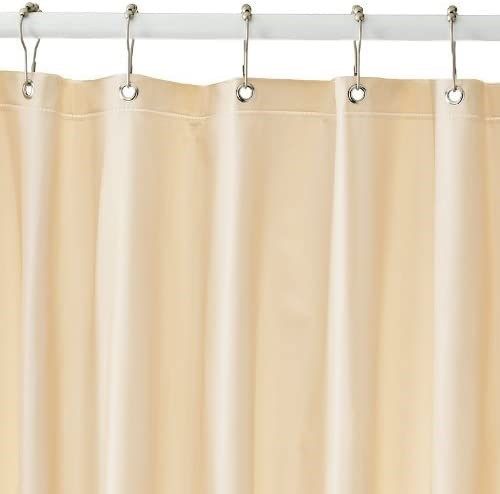 magnetized shower curtain mildew resistant 标志