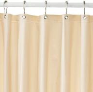🚿 beige magnetized shower curtain liner: enhancing your shower experience logo