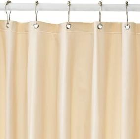 img 4 attached to 🚿 Beige Magnetized Shower Curtain Liner: Enhancing Your Shower Experience