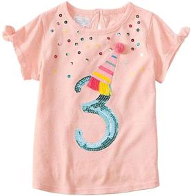 img 2 attached to 🎂 Mud Pie Kids Girls Birthday Collection: Trendy Tops, Tees & Blouses for Fashion-Forward Young Girls