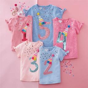 img 1 attached to 🎂 Mud Pie Kids Girls Birthday Collection: Trendy Tops, Tees & Blouses for Fashion-Forward Young Girls