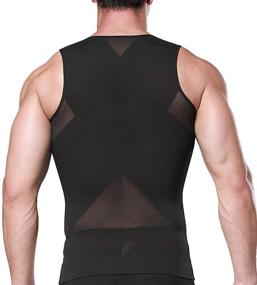 img 3 attached to RIBIKA Compression Undershirts Shapewear Underwear Men's Clothing