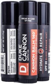 img 2 attached to 💪 Duke Cannon Supply Co. - Tactical Lip Protectant Balm, Blood Orange Mint (3 Pack) - Superior Performance Lip Protection Balm for Hard Working Men