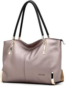 img 4 attached to 👜 FOXER Leather Shoulder Handbags Women's Handbags & Wallets