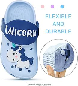 img 2 attached to 🦄 Adorable Unicorn Cartoon Swimming Slippers - Boys' Clogs & Mules Shoes
