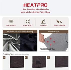 img 1 attached to 🔥 Heatpro Active Performance Thermal Underwear for Men: Fleece-Lined Base Layer Long Johns Set by Feelvery