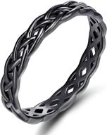 💍 кольцо celtic knot eternity из 925 стерлингового серебра - somen tungsten - обручальное кольцо 4 мм размер 4-11 логотип
