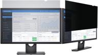 🖥️ 27-inch computer privacy filter for 27" widescreen monitor: screen protector film - data confidentiality, anti-spy, anti-blue light, anti-glare - easy installation логотип