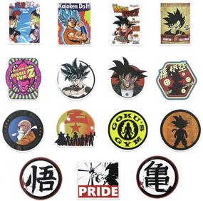 img 3 attached to 🎁 108pcs Cartoon Stickers: Japanese Anime Vinyls for Boys and Girls - Guitar, Skateboard, Luggage, Helmet, Mirror, Laptop - Ideal Gifts