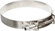 🔒 hps stainless steel t-bolt hose clamp | size #108 | fits 4-inch id hose | range: 4.25 to 4.57 inches logo