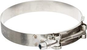 img 1 attached to 🔒 HPS Stainless Steel T-Bolt Hose Clamp | Size #108 | Fits 4-inch ID Hose | Range: 4.25 to 4.57 inches