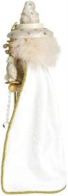 img 1 attached to 🎅 Exquisite Kurt S. Adler HA0493 Nutcracker: Wizard Glitter White and Gold Delight
