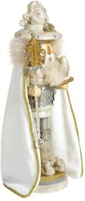 img 4 attached to 🎅 Exquisite Kurt S. Adler HA0493 Nutcracker: Wizard Glitter White and Gold Delight