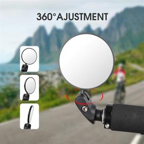 img 2 attached to 🚲 Mempedont Bike Mirror: HD Safety Rearview Mirror for Mountain and Road Bikes