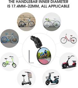 img 3 attached to 🚲 Mempedont Bike Mirror: HD Safety Rearview Mirror for Mountain and Road Bikes