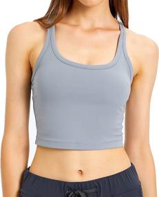 img 4 attached to 🏋️ Nanomi Beauty Women's Sports Bras with Removable Pads for Workout, Running, and Yoga - Tank Tops