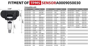 img 3 attached to 🔧 Усовершенствованный 4-пакет датчиков TPMS A0009050030 для Smart Fortwo и Mercedes-Benz: Эффективный мониторинг давления в шинах!