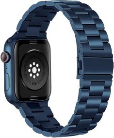 img 2 attached to Совместимый стальной металлический ремешок Libra Gemini для Apple Watch 45 мм 41 мм 42 мм 44 мм 38 мм 40 мм, замена для Apple Watch Series 7/6/5/4/3/2/1.