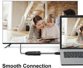 img 3 attached to Адаптер UPGROW HDMI к VGA: конвертер HDMI Male в VGA Female для компьютера, настольного ПК, ноутбука, монитора, проектора, телевизора, Chromebook, Xbox и не только - модель UPGROWHMVF01.