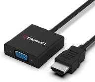 адаптер upgrow hdmi к vga: конвертер hdmi male в vga female для компьютера, настольного пк, ноутбука, монитора, проектора, телевизора, chromebook, xbox и не только - модель upgrowhmvf01. логотип