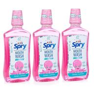 alcohol-free xylitol mouthwash for kids, natural bubble gum flavor - 16 fl oz (pack of 3) logo