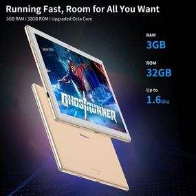 img 3 attached to 📱 Blackview Tab8E Android 10 Tablet, 10.1 inch Octa-Core Tablet with 3GB+32GB Storage, 1920×1200 FHD+ IPS Resolution, Dual 13MP+5MP Cameras, 6580mAh Battery, 5G WiFi Support - Gold
