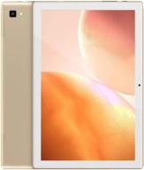 📱 blackview tab8e android 10 tablet, 10.1 inch octa-core tablet with 3gb+32gb storage, 1920×1200 fhd+ ips resolution, dual 13mp+5mp cameras, 6580mah battery, 5g wifi support - gold logo