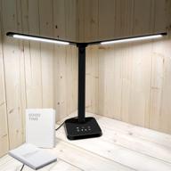 💡 adjustable led desk lamp with double swing-arm design – ideal for home, reading, offices, bedrooms, and dormitories логотип